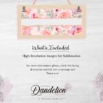 Floral Custom Text Photo Mug