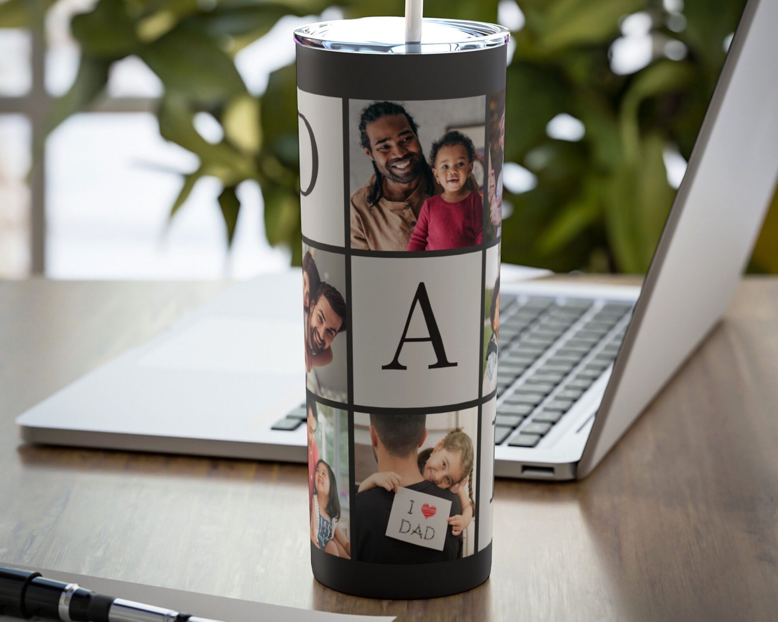Dad Tumbler Wrap Photo Grid