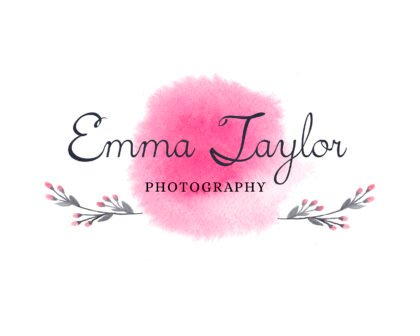 Editable Floral Watercolor Logo