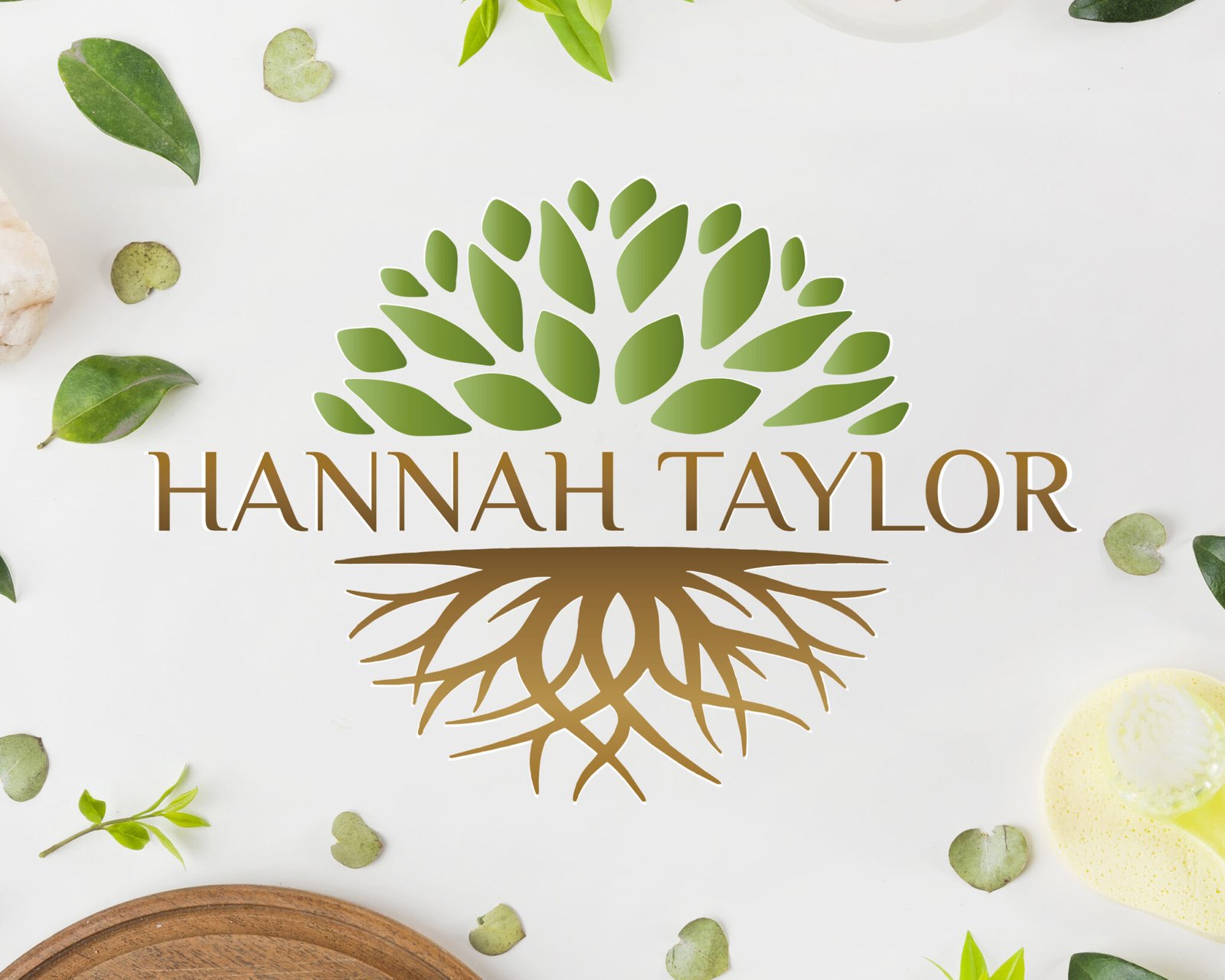 Tree Roots Organic Logo - Dandelion Art Studio