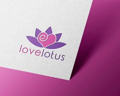 Love Lotus Logo Design