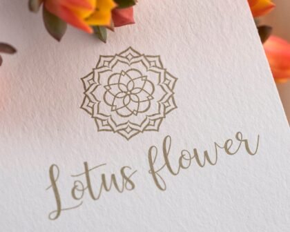 Premade Mandala Logo Design -  Yoga Studio Logo -  Spa Logo -  Lotus Flower Design -  Wellness Logo -  Flower Logo -  Premade Logo -  Handmade Logo Design