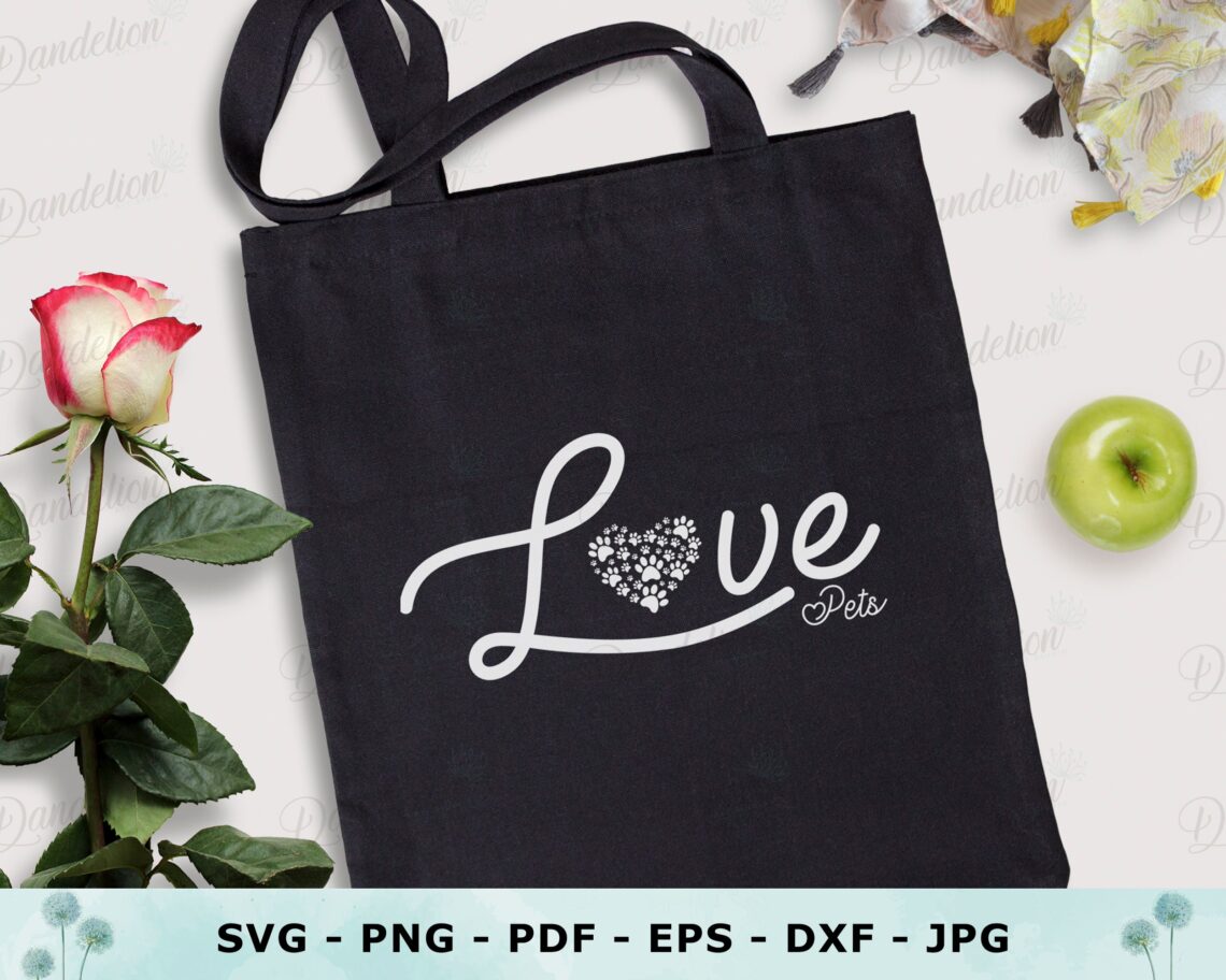 Love Pets SVG - Pet Lover svg - I Love Pets - Cats - Dogs - Animals ...