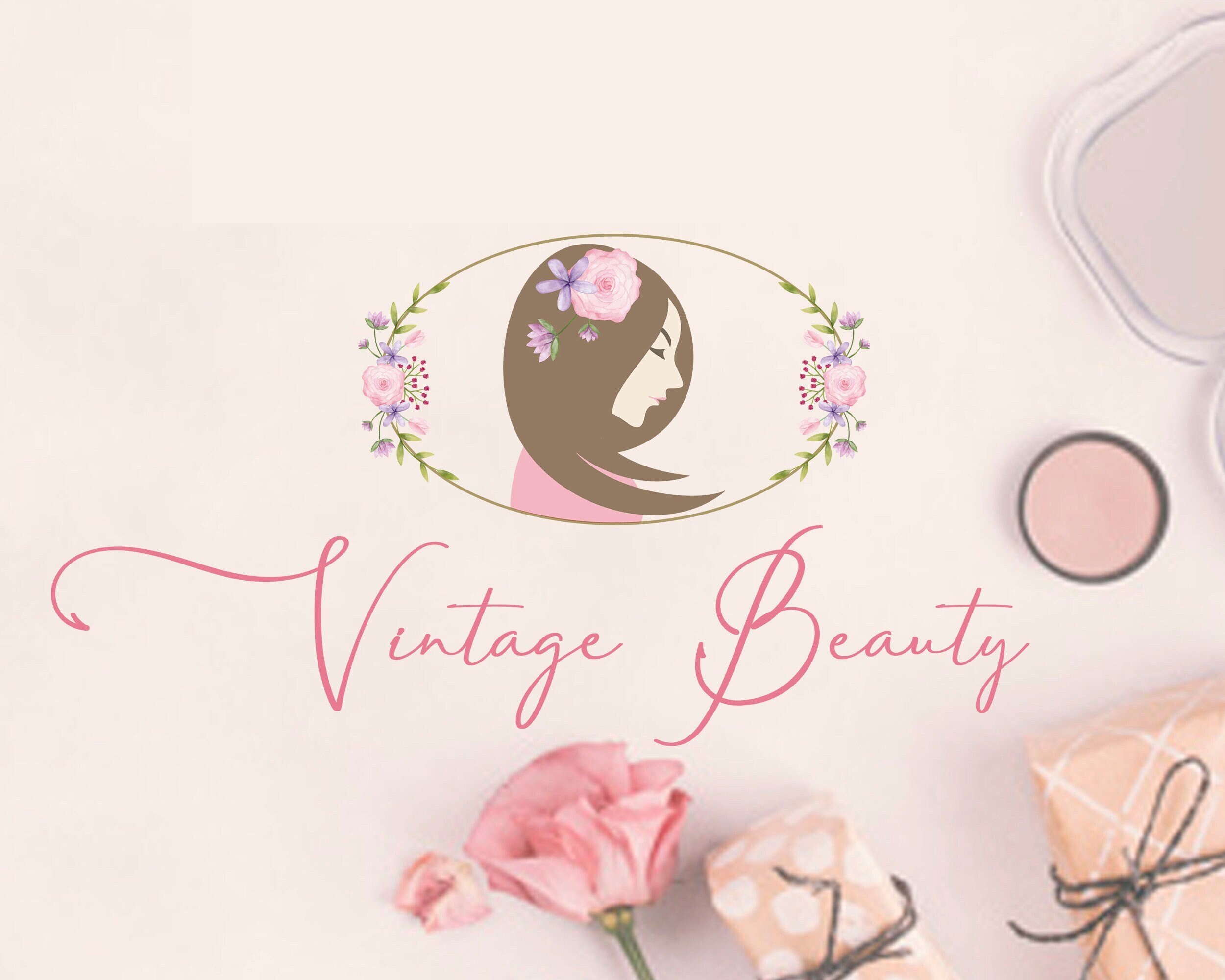 Premade Logo Spa and Beauty Salon is a Unique Logo Template. High Quality Elegant Art Design for Jewelry -  Boutique -  Makeup MUA -  Hair Stylist