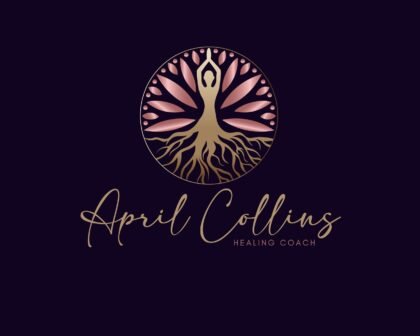 Premade Logo Design - Tree of Life Spiritual Rose Gold - Wellness Life Coach Logo -  Psychology Logo -  Spa -  Watermark -  Human Tree Leaves