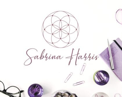 PREMADE LOGO Flower of Life Design -  Sacred Geometry Logo -  Geometric Art -  Wellness Logo -  Life Coaching Logo -  Mandala Logo Stamp -  Yoga Logo