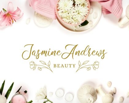 PREMADE Logo Design - Floral Logo - Branding Kit for Wellness -  Beauty -  Spa -  Yoga -  Boutique -  Life Coaching - Feminine Design