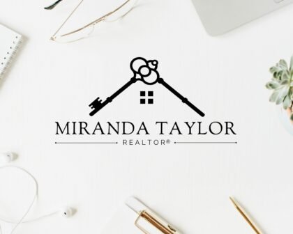 Realtor? Rose Gold Premade Logo Design -  Full Set: Logo + Sublogo + Watermarks all included - High-Quality Branding for Real Estate Agents