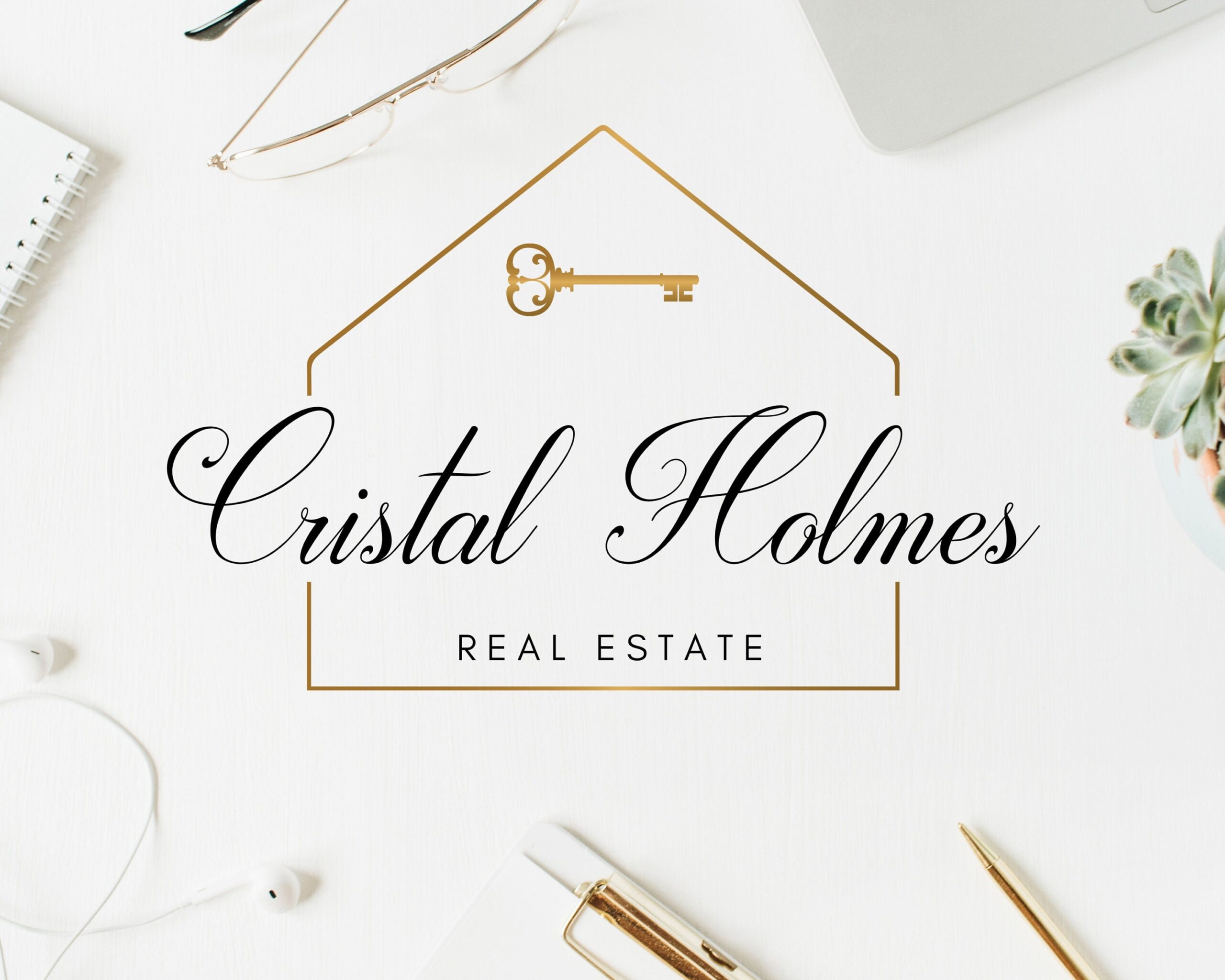 Premade Logo for Real Estate Agents - ALL DESIGNS INCLUDED: Gold Realtor? Logos -  Submarks and Watermarks - High-Quality Print-Ready and Web