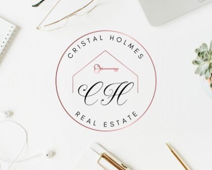REAL ESTATE Rose Gold Logos - Realtor Branding - Logo -  Submark Logos and Watermarks -  High-Quality Branding for Real Estate Agents