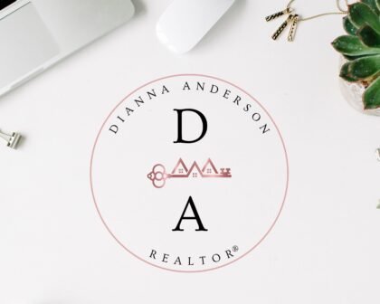 Rose Gold Real Estate Logo Design -  Submark Logo -  Watermarks - Personalized Realtor Branding -  Modern Logo for Real Estate Agents