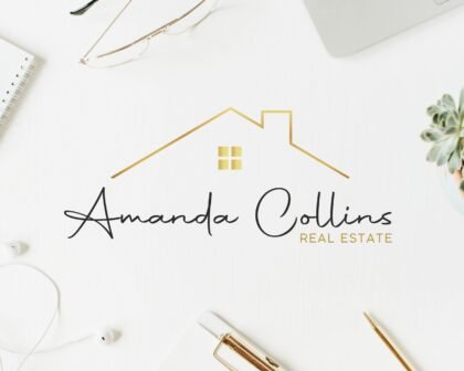 Premade Logo for Real Estate Agents - Signature Business Logo - I will customize this design for you with your Business Name and Tagline