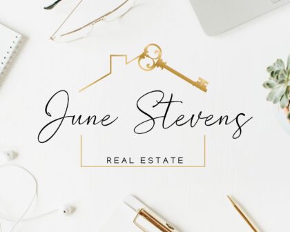 Real Estate Golden Logo Design - Signature Home & Key - Logo -  Sub-mark and Watermarks -  High-Quality Branding for Real Estate Agents