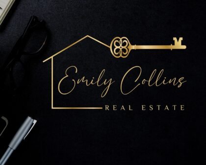 Premade Real Estate Logo - Gold Realtor - Logo -  Submark and Watermarks -  Logo Stamps -  High-Quality Branding for Real Estate Agents