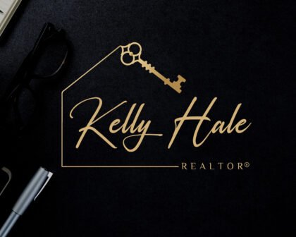 REALTOR Gold Signature Logo Design - Real Estate Logo -  Submark Logo and Watermarks -  Logo Stamps -  High-Quality Branding Real Estate Agents
