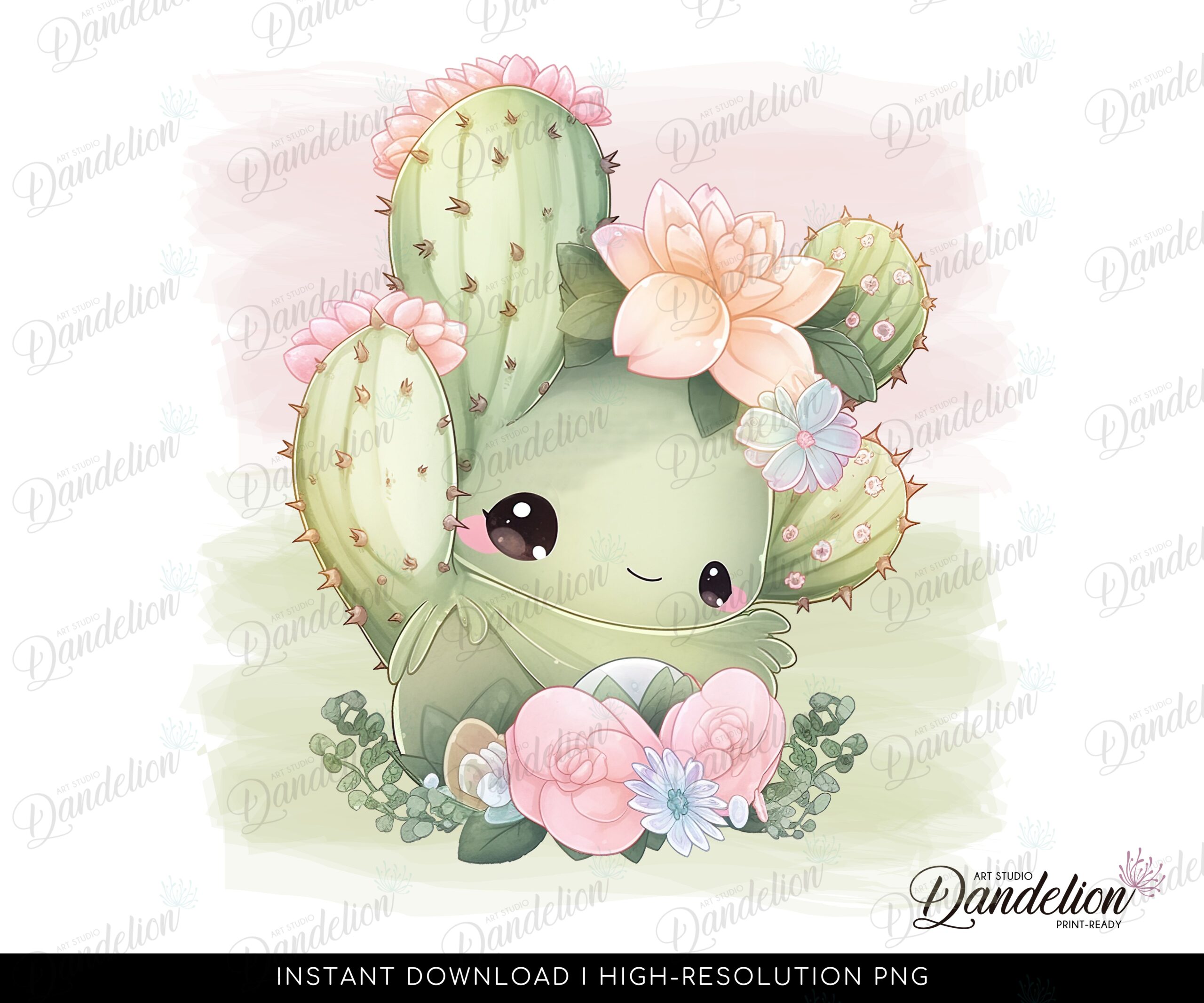 Cute Baby Cactus Sublimation PNG Files