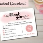 Thank You for your order Mockup