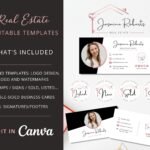 Rose Gold Real Estate Branding Kit. Bundle.