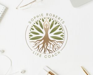 Premade Logo, Mandala Logo, Tree of Life Logo, Yoga, Wellness Life Coaching Logo, Psychology, Human Earth Logo, Spa Logo, Cosmetic Logo