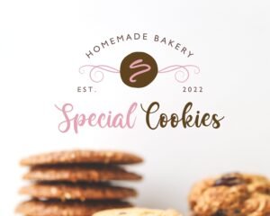 Cookie Logo Template - Editable Logo Design - Canva Logo - DIY Template - Special Cookies Logo - Instant Access, Edit & Download