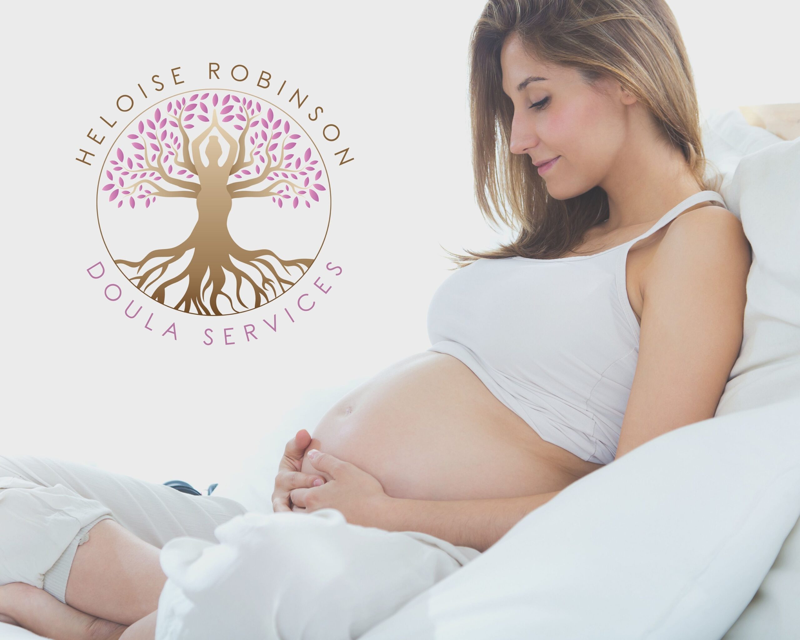 Premade Logo Design, Doula Logo, Human Tree of Life PNG, SVG, Belly Pregnancy, Feminine Logo, Midwife Logo, Birth-doula Logo, Logo Design