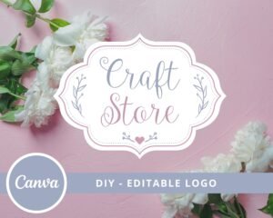Vintage Logo Design, Craft Logo, Store Logo, Badge Logo, Apparel Logo, Boutique Logo, Premade Logo, Handmade Logo Design