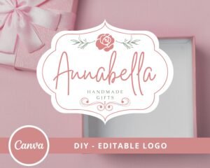 Vintage Logo Design, Craft Logo, Store Logo, Badge Logo, Apparel Logo, Boutique Logo, Premade Logo, Handmade Logo Design
