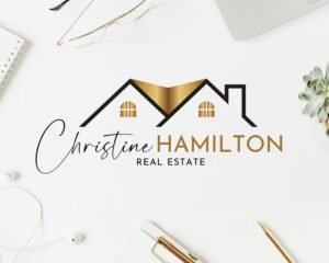 Premade Real Estate Logo Design, Real Estate Logo, Signature Logo, House Logo, Rooftop Logo, High-Quality Branding for Real Estate Agents