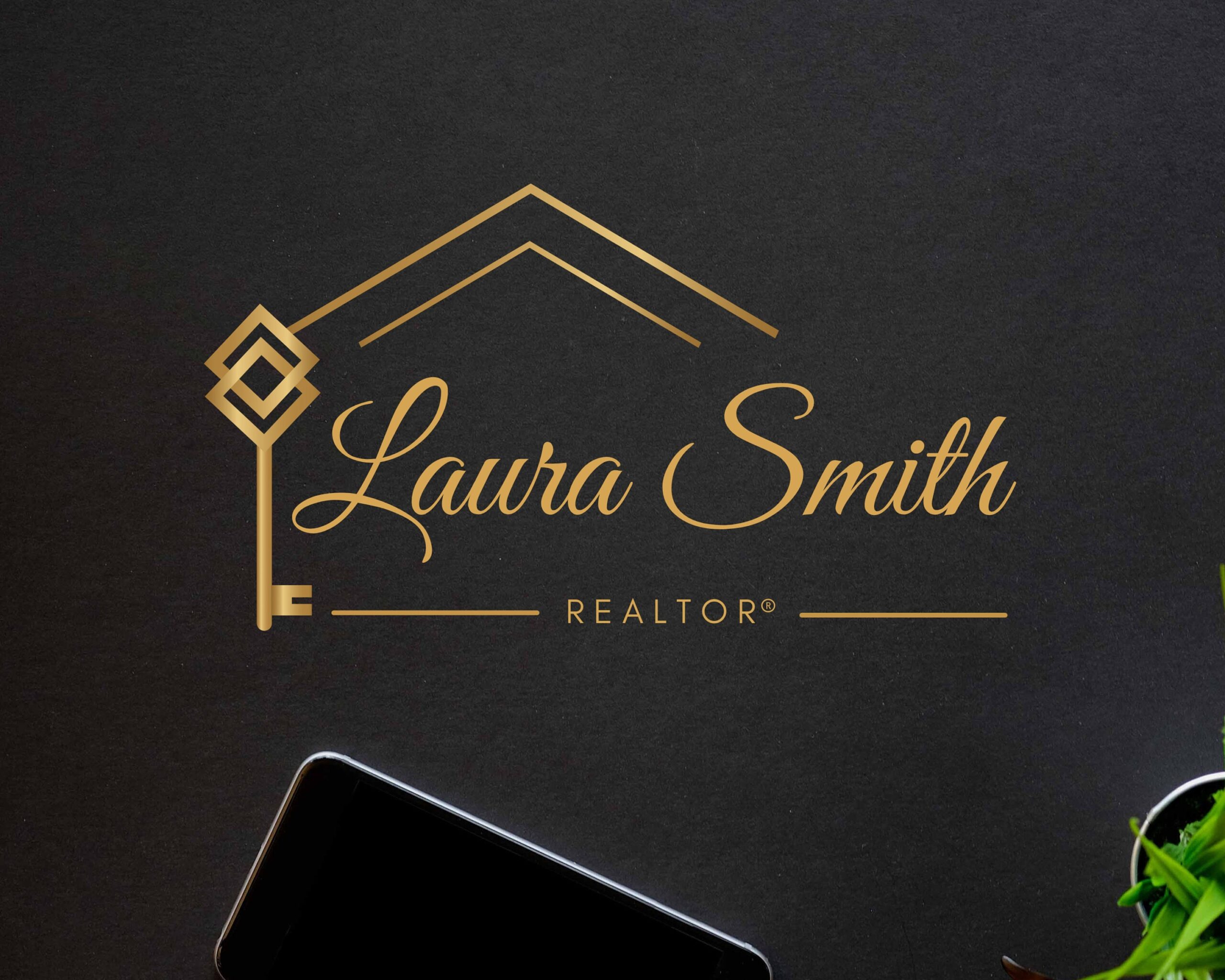 PREMADE HOUSE LOGO for Real Estate Agents, Realtor Logo, Submark and Watermarks All Included, Original Design - High-Quality Branding