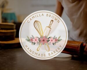 Premade Logo Design for Chefs - I will customize this logo for you. Main Logo, and Submark logos are included. Custom Logo and Stamps PNG