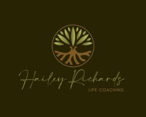 Premade Logo Design - Tree of Life Spiritual Green and Earth Wellness Life Coach Logo, Yoga, Psychology, Spa, Tree and Roots Logo Design