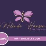 Infinity Purple Butterfly Logo