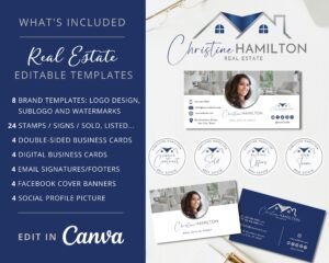 Blue Real Estate Branding Kit