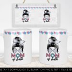 Mom Of Both Mug PNG