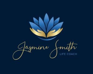 Lotus Logo Design - Blue and Gold