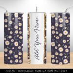 Tumbler Daisy Floral