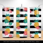 Tumbler Pineapple Pattern