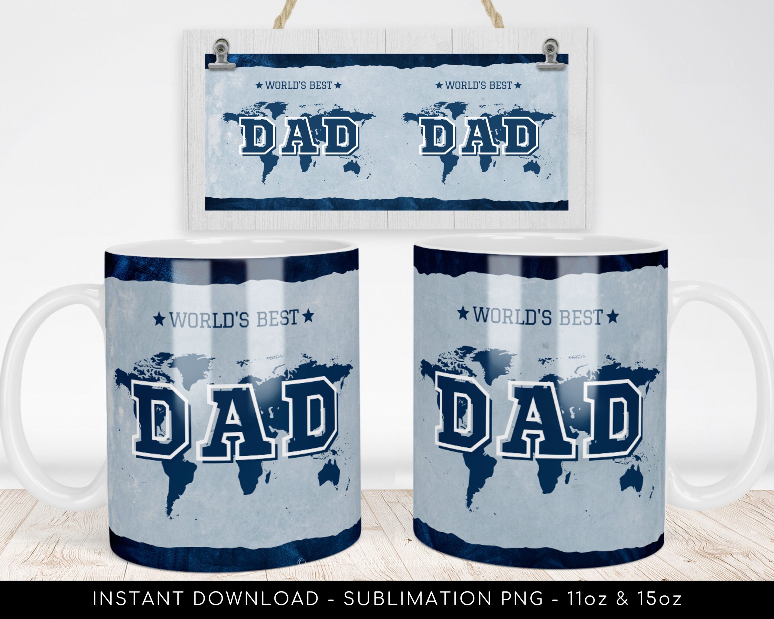 World's Best Dad Mug Design