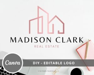 Editable Canva Logo for Real Estate Agents