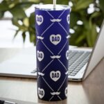 Tumbler Dad Mustache Pattern