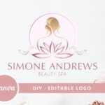 Rose Gold Hair Beauty Logo Design