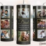 Dad Tumbler Wrap Design PNG