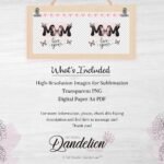 Floral Butterfly Mug Design. Transparent Png file for sublimation.