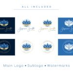 Lotus Logo Design - Blue and Gold