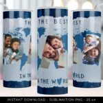 The Best Dad Photo Tumbler