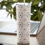 Love Heart Tumbler Pattern PNG