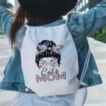 Cats Mom PNG Bags Mockup