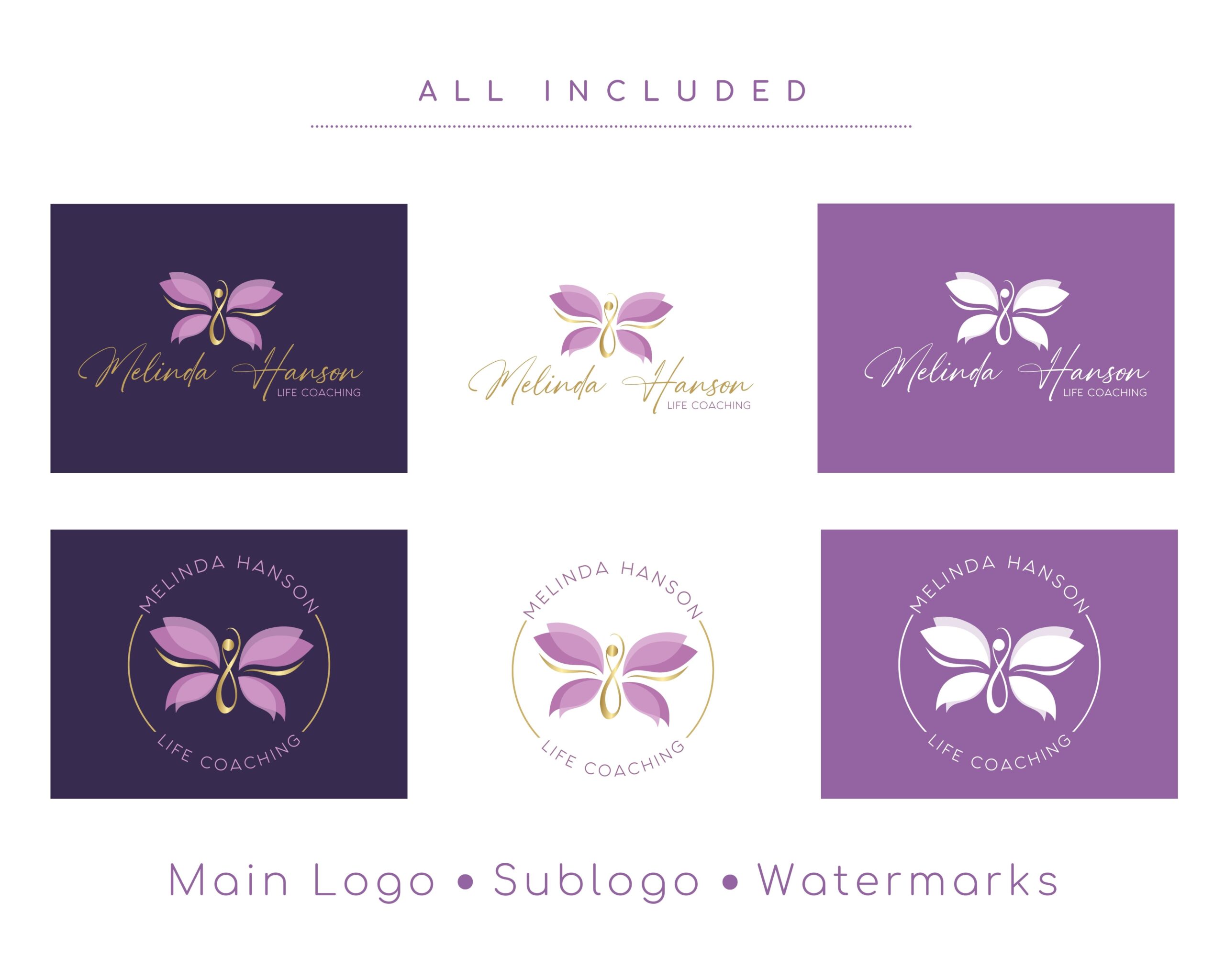 Infinity Butterfly Premade Logo Design