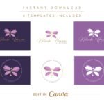 Infinity Purple Butterfly Logo