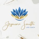 Lotus Logo Design - Blue and Gold